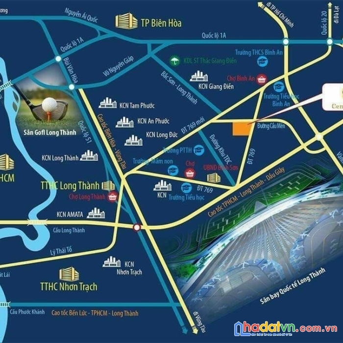 Đất nền sân bay long thành giá đầu tư chỉ từ 1 tỷ 5