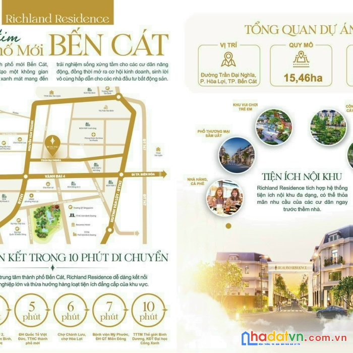 Bán đất nền dự án richland residence 70m2 thanh toán 320 triệu - 30%