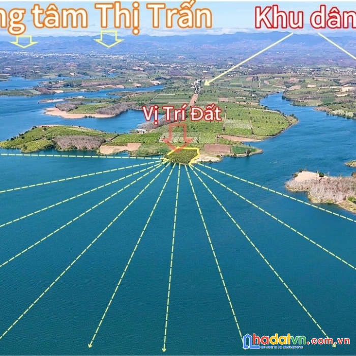 Chính chủ bán đất view hồ 3 mặt tiền, xe hơi vào tận nơi, cách trường học chợ chỉ 5 phút di chuyển