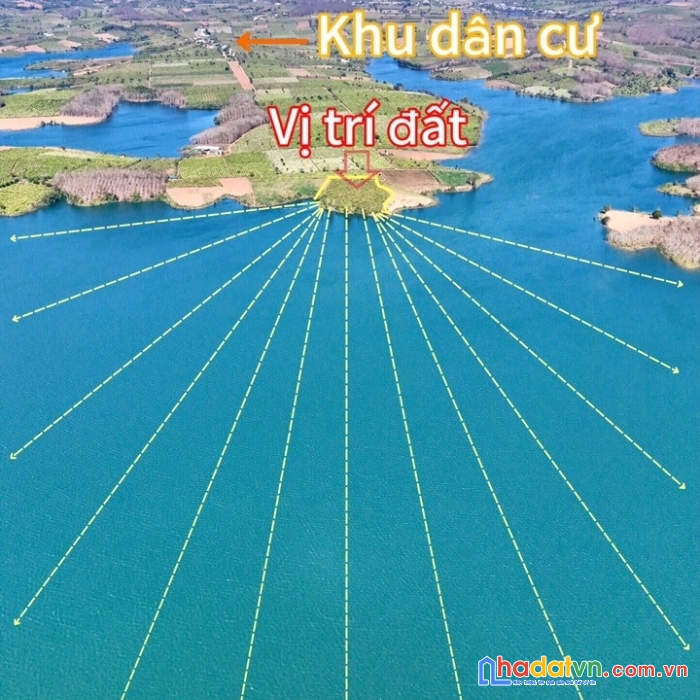 Chính chủ bán đất view hồ 3 mặt tiền, xe hơi vào tận nơi, cách trường học chợ chỉ 5 phút di chuyển