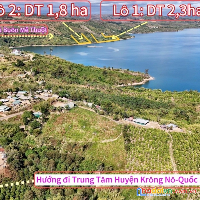 Bán đất mặt tiền đường nhựa liên tỉnh, đất có 82m mặt tiền đường nhựa và có 270m mặt tiền hồ