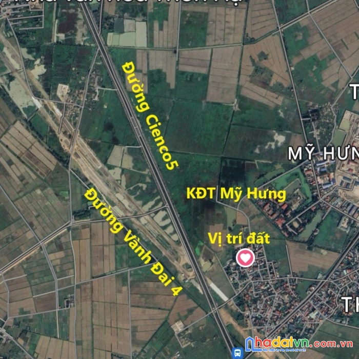 Cienco5! gần đường vành đai 4, oto vào đất. bán đất mỹ hưng
