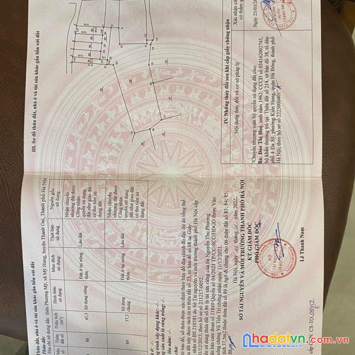 Cienco5! gần đường vành đai 4, oto vào đất. bán đất mỹ hưng
