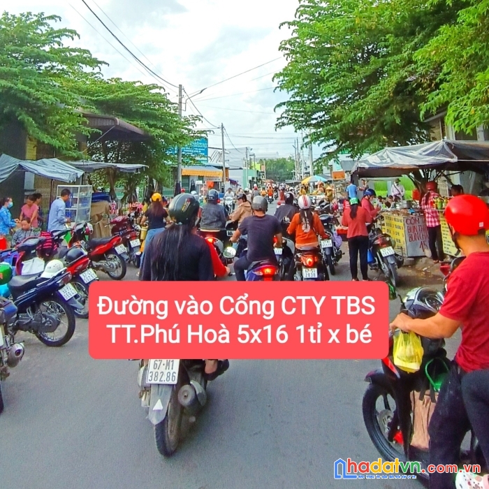 Bán nền đường cổng cty tbs khu công nghiệp phú hoà an giang  