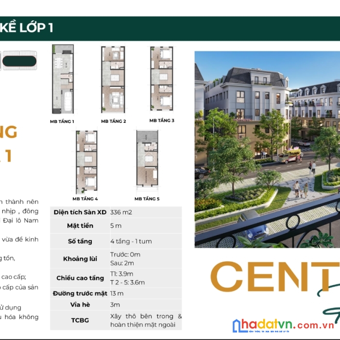 Bán biệt thự liền kề 80m2 tại central riverside thanh hoá