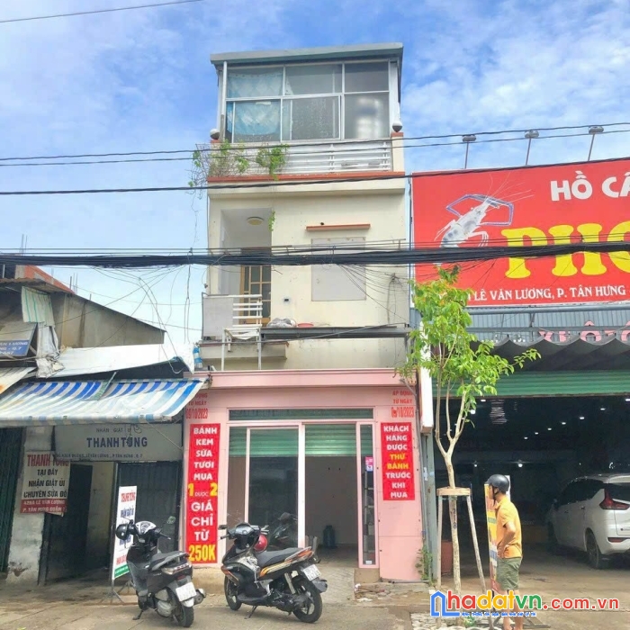 Cho thuê nhà 2 lầu mặt tiền lê văn lương cạnh lotte mart q7