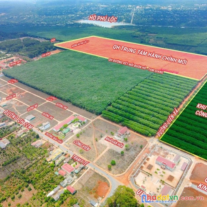 Đất đấu giá trung tâm uỷ ban phú lộc - đăk lăk - chỉ từ 5 triệu/m² - cơ hội cho nhà đầu tư thông thái.