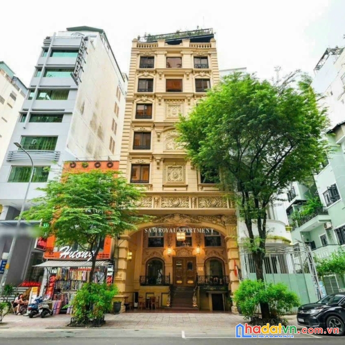 Bán tòa nhà góc 2 mặt tiền đường đề thám. quận 1, kết cấu: 5 tầng. giá: 29,5 tỷ