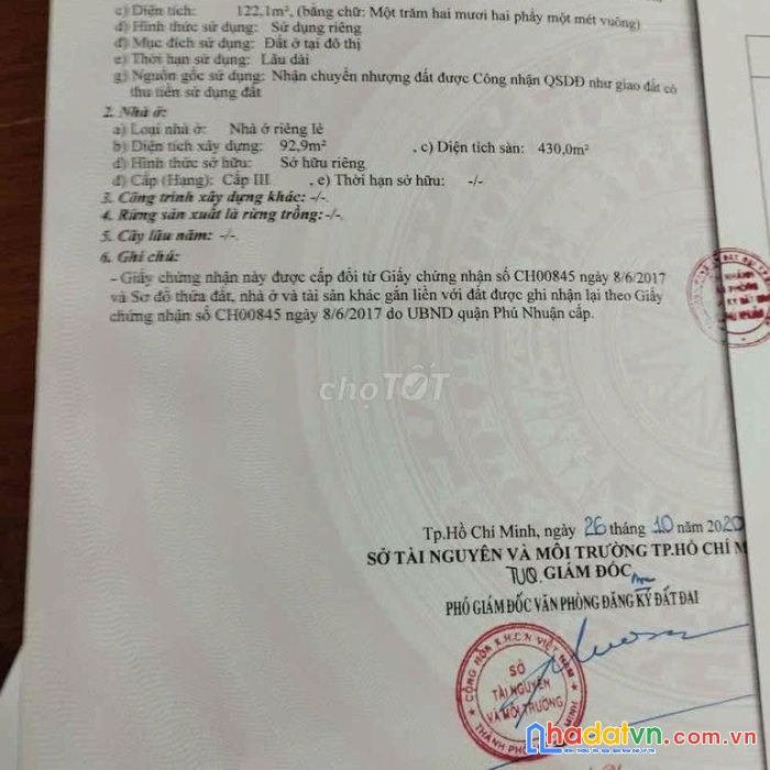 Bán nhà 74/2a trương quốc dung, f.10, q. pn.
