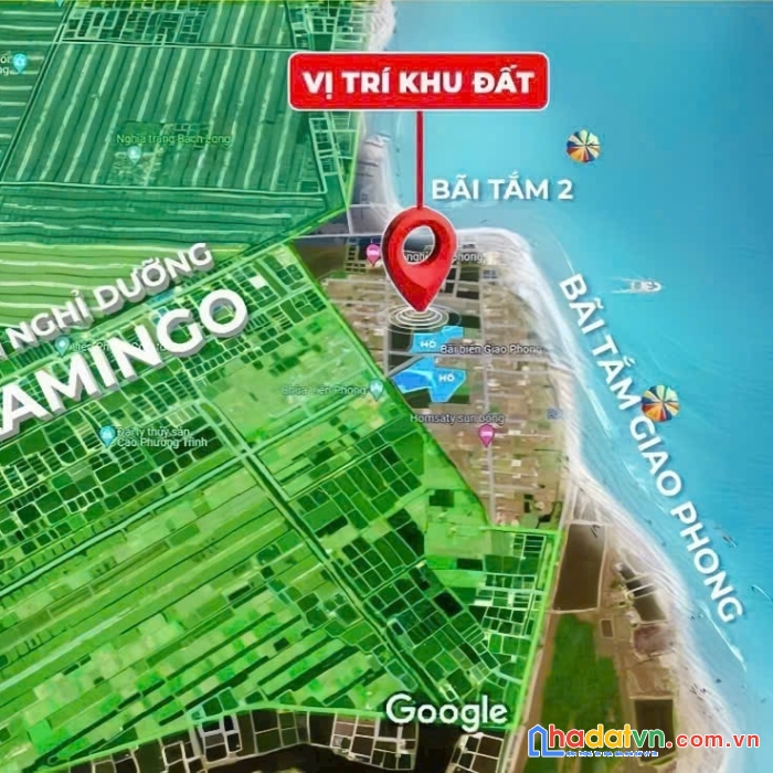 Bán đất gần bãi tắm giao phong, giao thủy, nam định. diện tích 100m2. sẵn sổ. giá f0 bao thị trường