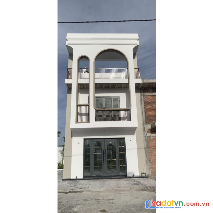 Nhà 1 trệt 1 lầu mới xây khu dân cư chợ tân hiệp