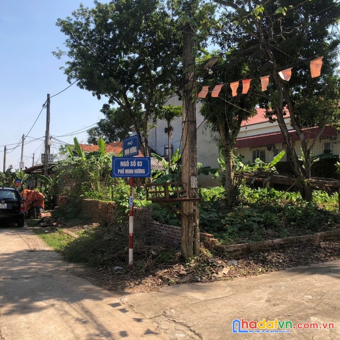 Bán đất thổ cư 200m2 chính chủ tại phố minh hương, tt. hưng hóa, tam nông, phú thọ
