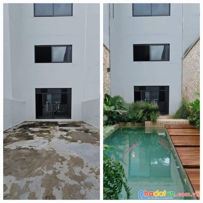 Căn góc 4 tầng đông tăng long, có thiết kế hồ bơi, sân vườn rộng rãi, giá gốc cđt
