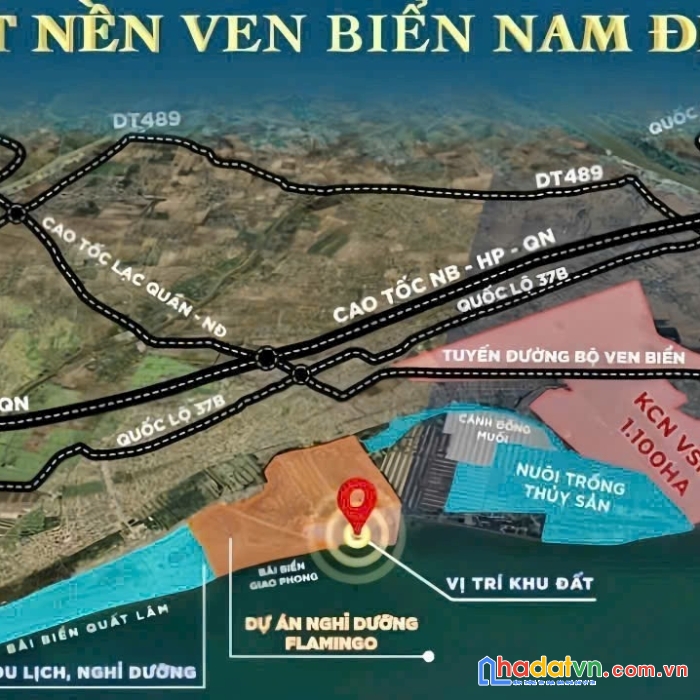 Bán đất biển quất lâm, giao phong siêu rẻ, vị trí đẹp bậc nhất giao thủy, nam định