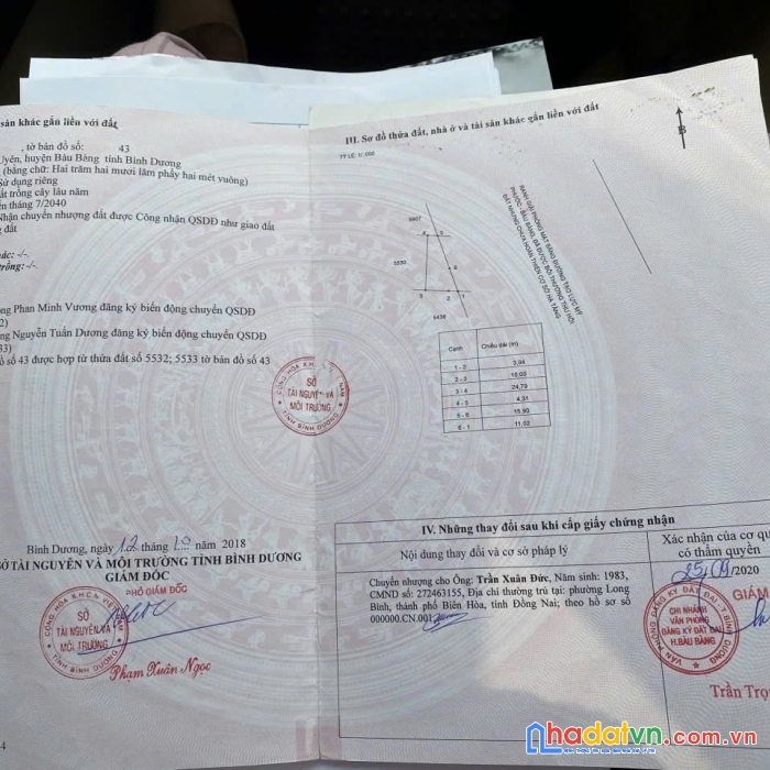 Bán đất mặt tiền đường mỹ phước tân vạn tại xã lai uyên bàu bàng.