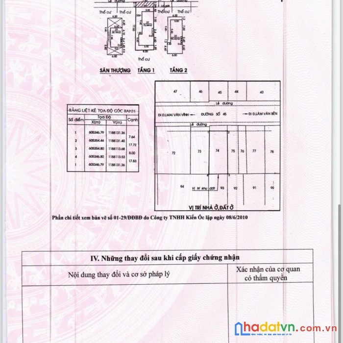 Bán nhà 7.6x18m nh đường 45 phường tân quy quận 7