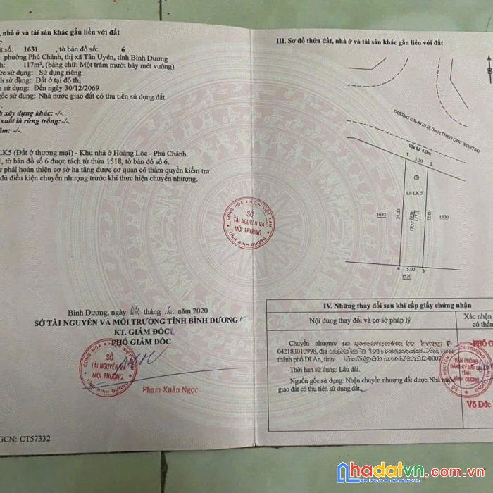 Bán lô đất gần trung tâm tỉnh bình dương thuộc xã phú chánh, tp tân uyên