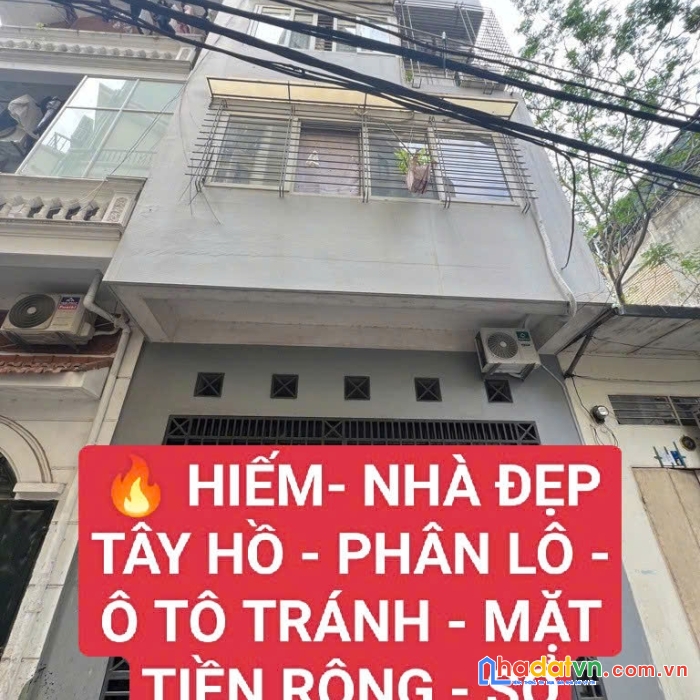 Hiếm– nhà đẹp tây hồ – phân lô– ôtô tránh – mặt tiền rộng– sổ vuông-10.8 tỷ
