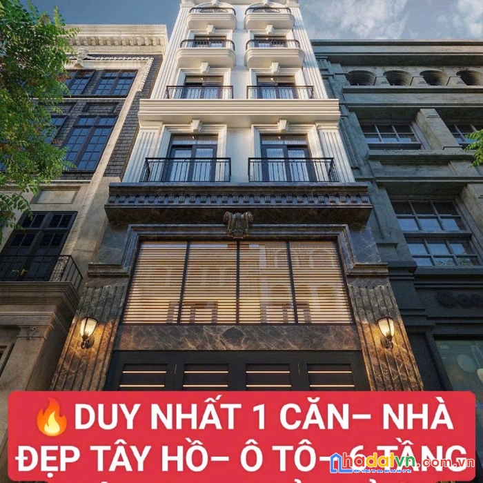 Tây hồ- ô tô- 6 tầng mới đẹp- duy nhất 1 căn-  7 tỷ