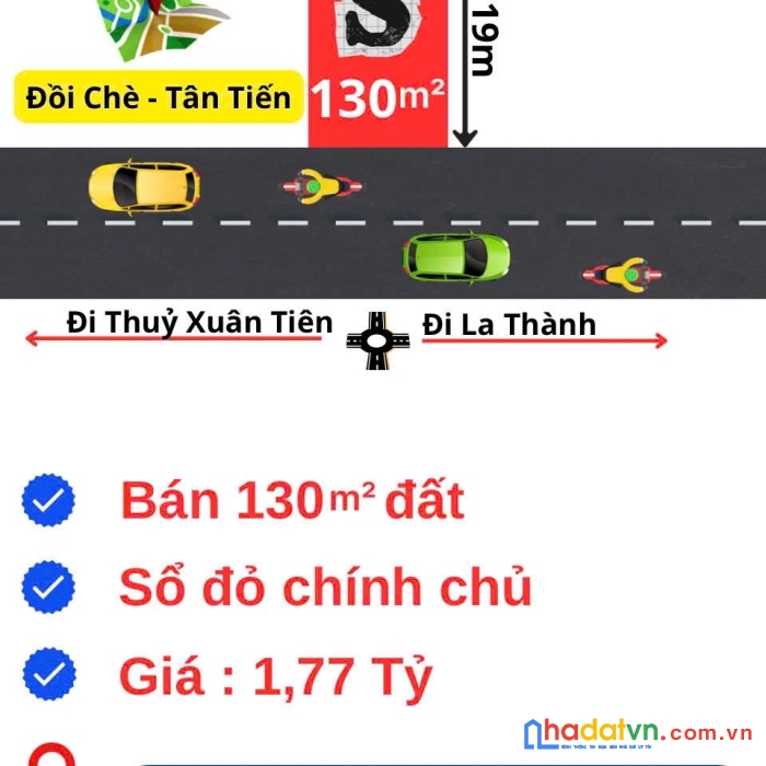 Bán mảnh 130m tân tiến chương mỹ, ô tô vào tận đất, tiện ích đầy đủ giá chỉ 1,77 tỷ