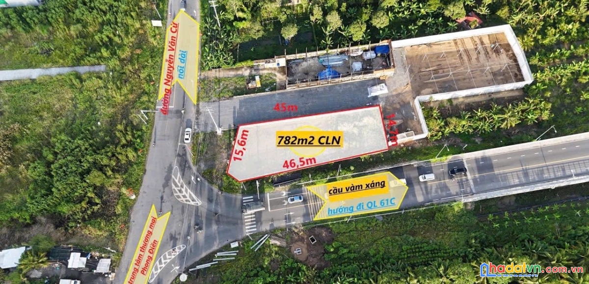    bán nền góc 2 mặt tiền đường nguyễn văn cừ  huyện phong điền - cần thơ
