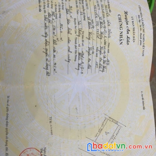 Bán đất 900 m2 đất chiến thắng an lão hải phòng