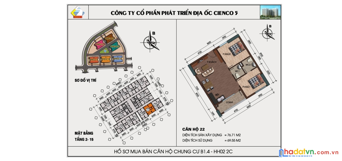 Chính chủ bán gấp căn hộ 77m2 ban công đông nam, chung cư thanh 