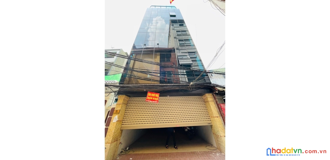 Bán nhà phố thái hà, đống đa 123m, 7 tầng, mt 5.4m