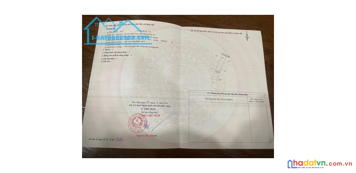 Chính chủ cần bán lô đất thổ cư toàn bộ, gần chợ, gần bệnh viện 158m2 thổ cư