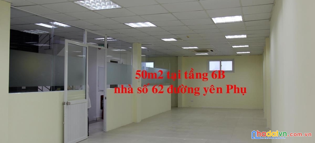 Chính chủ cho thuê vp 45m giá rẻ tại 62 đường yên phụ 