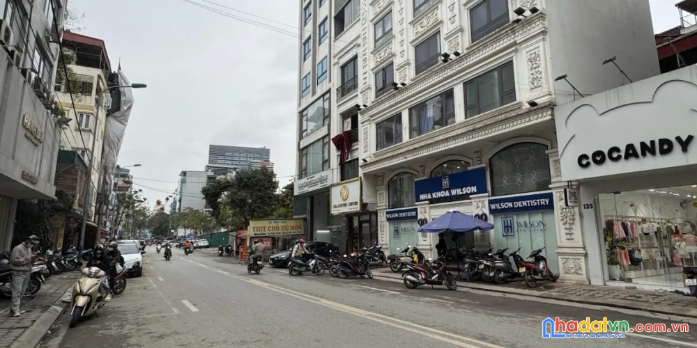 Bán nhà mặt phố trung phụng. đống đa. ô tô. vỉa hè. thang máy. dt 98m2. giá 86.5 tỷ