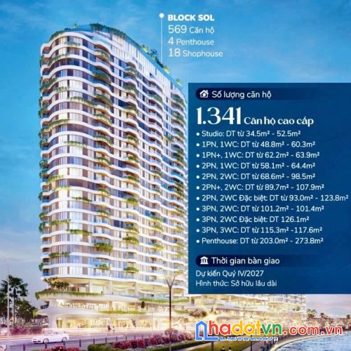 Bán căn hộ biển trần phú nha trang