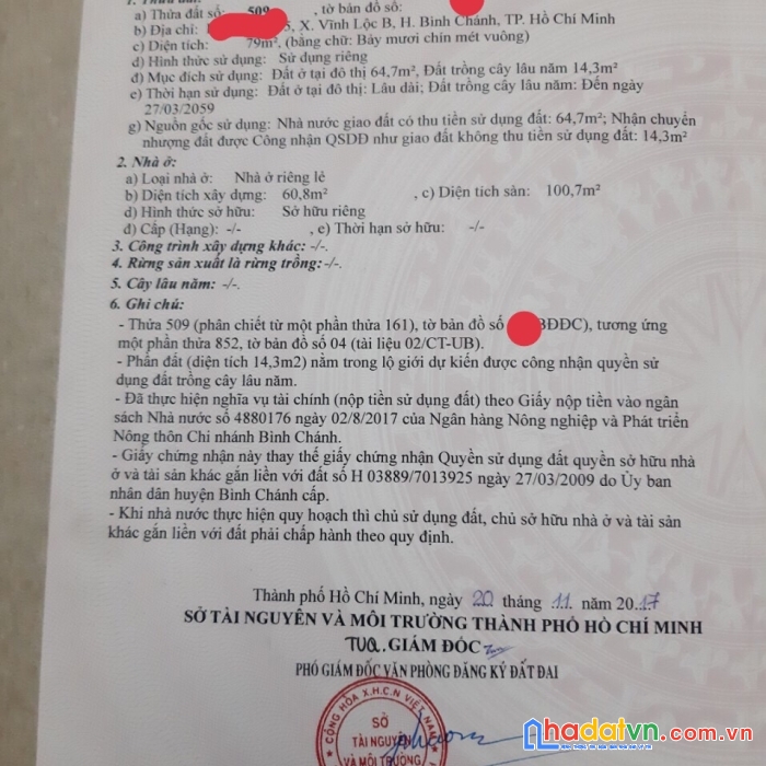 Bán nhà shr 1/ vĩnh lộc, 5x16m, vlb, giá 3.7 tỷ tl