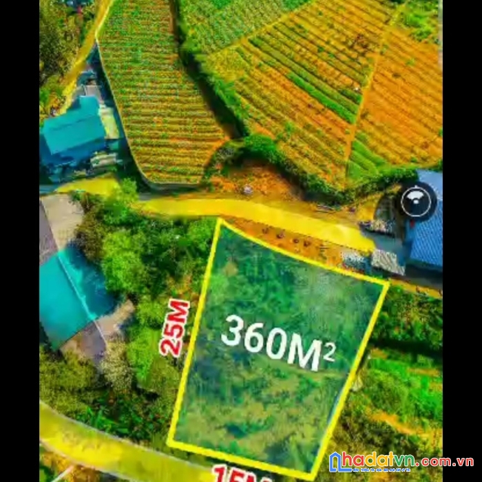 Lô đất tả phìn - sapa 360m2 view đẹp, mặt đường 16m, 2 mặt tiền.