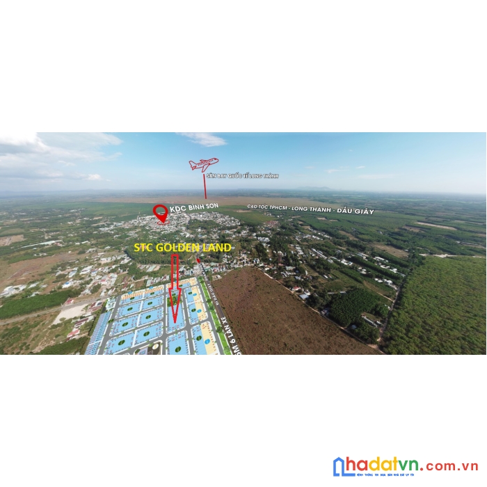 Bán đất mặt tiền dt769 bình sơn long thành, cổng chính sân bay long thành