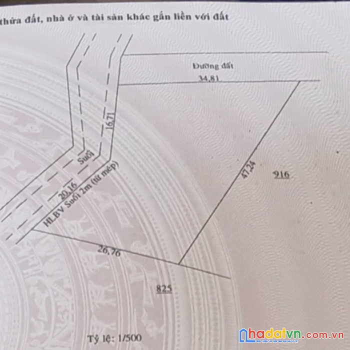 Bán gấp lô đất làm nhà vườn.giá bán nhanh chỉ 735tr thương lượng.
