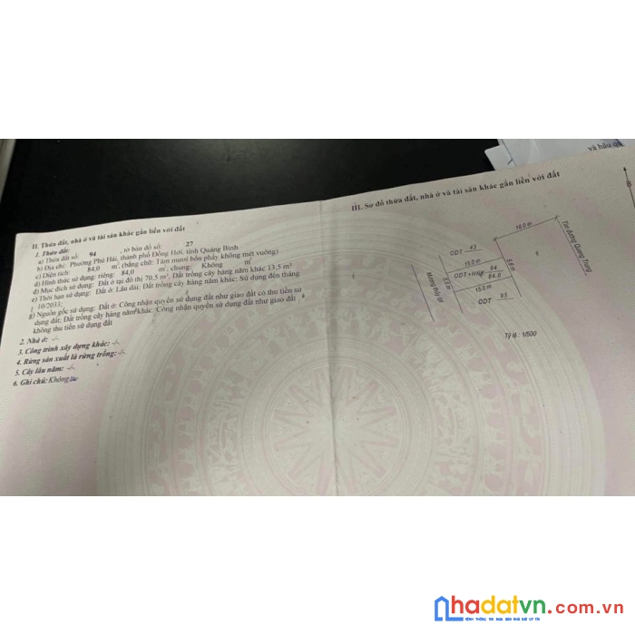 Lô đất đẹp trung tâm phú hải