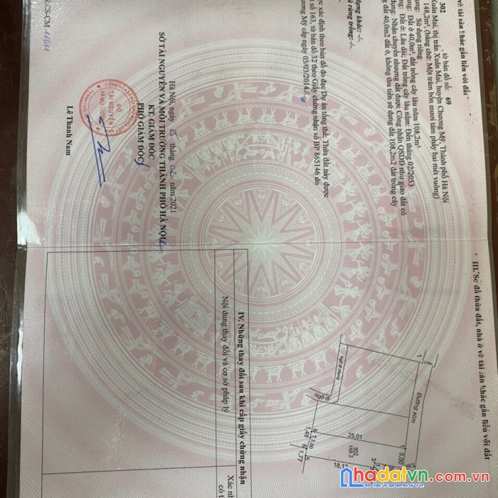 Tôi chính chủ  bán mảnh đất 148m2 tại thị trấn xuân mai chương mỹ hà nội.