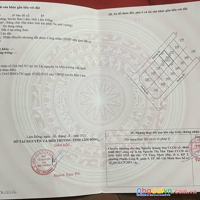 Đất ở full thổ cư sổ hồng trao tay