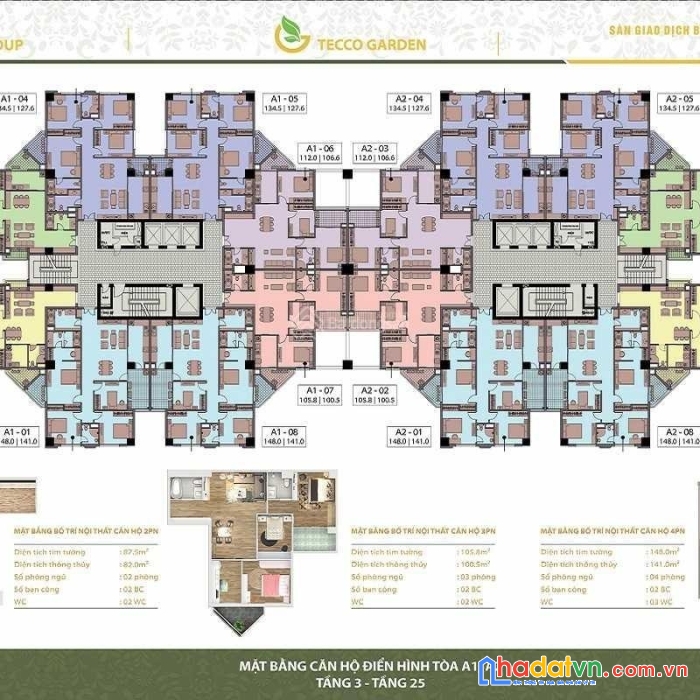 Căn hộ 4pn tecco garden: của hiếm còn sót lại ở thủ đô (giành cho gia đình có nhiều thế hệ).