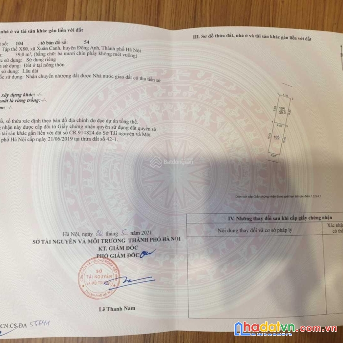 Bán đất phân lô x80 khu tập thể quân đội tại xuân canh, đông anh, hà nội