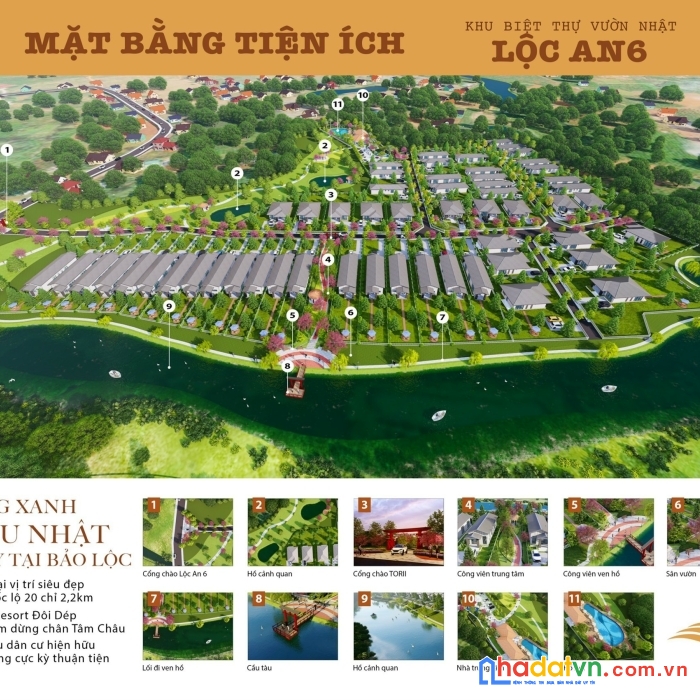 Khu biệt thự kiểu nhật đầu tiên tại lâm đồng - bảo lộc - lộc an giá chỉ từ 5tr/m2 có thổ cư.