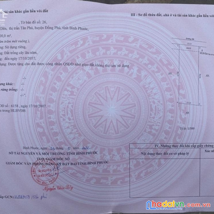 Chính chủ bán nhanh 2 lô đất liền kề giá đầu tư ngay tt tân phú - đồng phú - bình phước