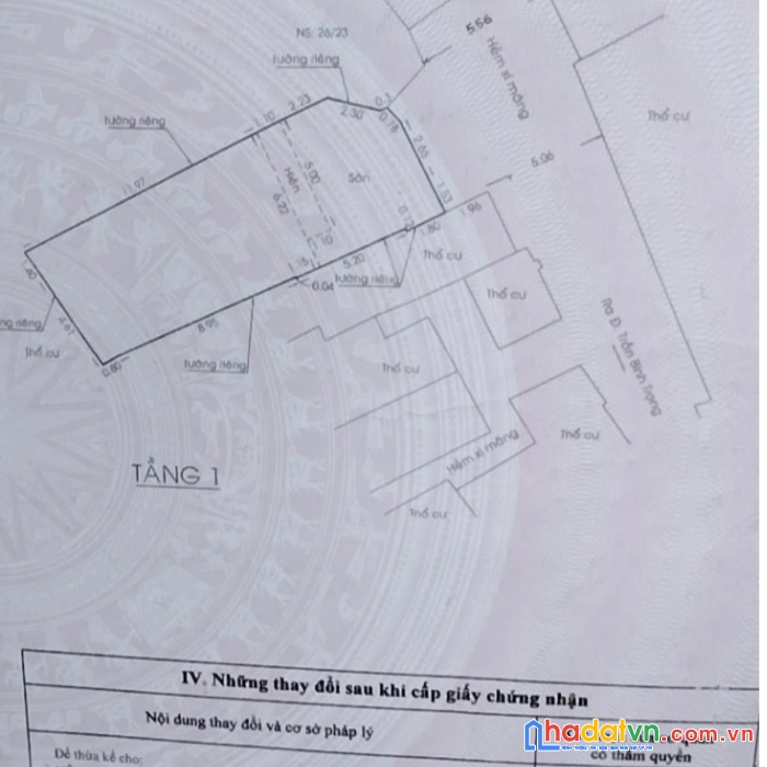 Hxh, nhà cấp 4, 103m2, (5x18m), trần bình trọng, p5, bình thạnh, giá 9.5 tỷ