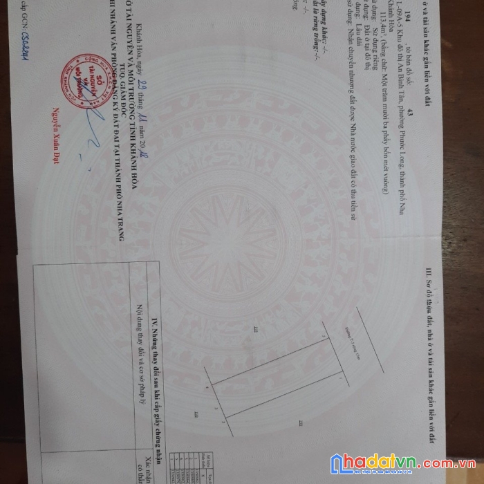 Bán lô đất thích hợp kinh doanh khách sạn hoặc căn hộ tại lô l- 09a-5, đường t3, kđt an bình tân,