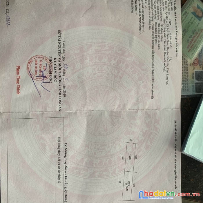 Chính chủ cần bán lô đất vị trí đẹp tại: xã mỹ hạnh nam, huyện đức hòa, tỉnh long an