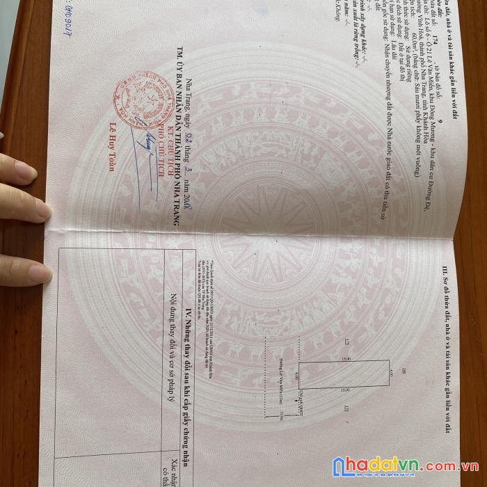 Sở hữu ngay lô đất khu tái định cư vĩnh hòa giá siêu rẻ