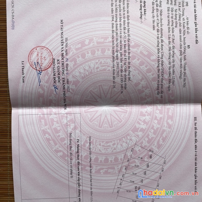 Chính chủ cần bán đất đình trung, xuân nộn, đông anh gần vành đai 3, khu công nghiệp lh 0963379893