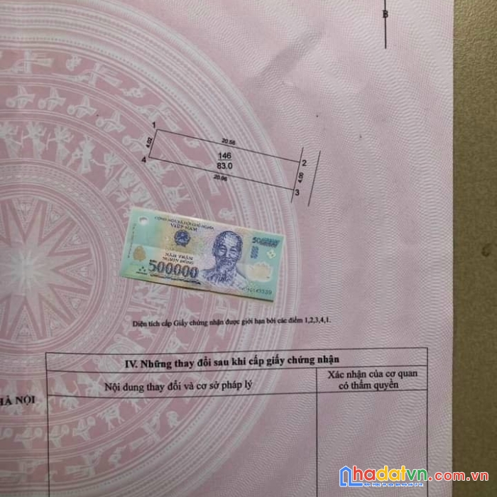 Bán 83m đất cổ dương, tiên dương, đông anh, hà nội, đường ô tô, giá nhỉnh 3tỷ