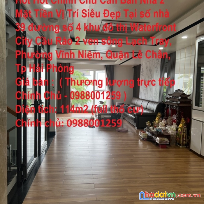 Hót hót chính chủ cần bán nhà 2 mặt tiền vị trí siêu đẹp tại quận lê chân tp hải phòng